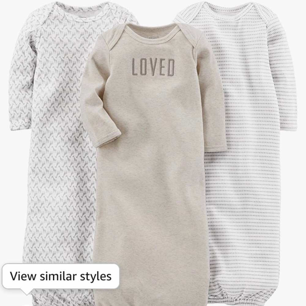 0-3 month Night Gowns